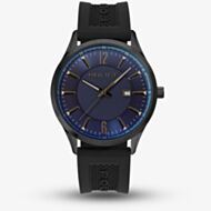 Police Mens Laser Blue Dial Black Plastic Strap Watch PEWJN2194440
