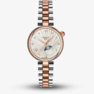 Tissot Ladies Desir Silver Moonphase Dial Two Tone Stainless Steel Bracelet Watch T152.223.22.036.00