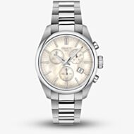 Tissot Ladies PR100 White Mother Of Pearl Chronograph Dial Watch T150.217.11.110.0