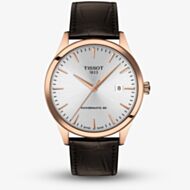 Tissot Mens Classic Dream Powermatic 80 Brown Strap Watch T158.407.36.031.00