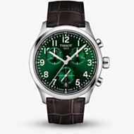 Tissot Mens Chrono L 42mm Green Dial Brown Leather Strap Watch T116.417.16.092.00
