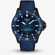 Tissot Mens Seastar 2000 44mm Blue & Black Rubber Strap Watch T120.907.37.041.00