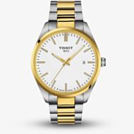 Tissot Mens PR 100 Two Tone White Dial Date Watch T150.410.22.011.00