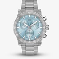 Tissot Mens SuperSport Ice Blue Chronograph Dial Stainless Steel Bracelet Watch T125.417.11.351.00