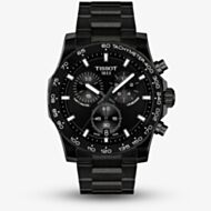 Tissot  Mens SuperSport Black Chronograph Dial Stainless Steel Bracelet Watch T125.417.33.051.00
