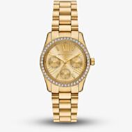 Michael Kors Ladies Lexington Gold Chronograph Watch MK4982