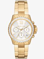 Michael Kors Ladies Everest Chronograph Silver Dial Watch MK7212