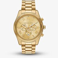 Michael Kors Mens Oversized Lexington Gold -Tone Bracelet Watch MK9276