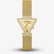 Guess Ladies Fame Gold Tone Triangular Crystal Watch GW0508L2