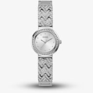 Guess Ladies Treasure Silver Crystal Watch GW0476L1