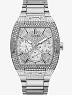 Guess Mens Phoenix Silver Nightlife Watch GW0094G1