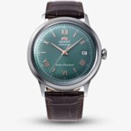 Orient Mens Bambino Mint Green Dial Leather Strap Watch RA-AC0023E