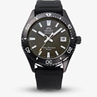 Orient Mens Mako 40 Black Dial Rubber Strap Watch RA-AC0Q10N