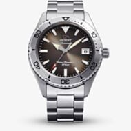 Orient Mens Mako 40 Brown Dial Bracelet Watch RA-AC0Q15Y
