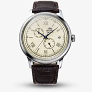 Orient Mens Classic Bambino Cream Dial Leather Strap Watch RA-AK0702Y