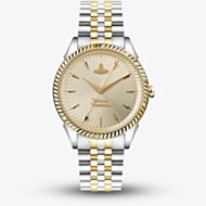 Vivienne Westwood Ladies Seymour Two-Tone Champagne Dial Watch VV240CPSG