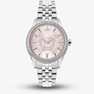 Vivienne Westwood Ladies Little Wallace Pink Patterned Dial Watch VV327PKSL