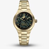 Vivienne Westwood Berwick Golden Paperclip Dial Bracelet Watch VV345GRGD
