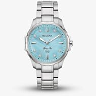 Bulova Marine Star Blue Mother Of Pearl Watch 96P248