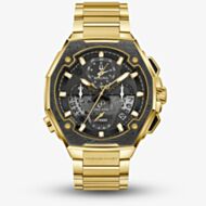 Bulova Mens Series X Gold Tone Chronograph Watch 98B429