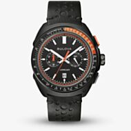 Bulova Racer Black & Orange Chronograph Watch 98B428