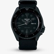 Seiko Mens 5 Sports Blackout Fabric Strap Watch SRPD79K1