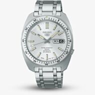 Seiko Mens Limited Edition Gene Kranz Recreation Silver Dial Watch SRPL91K1