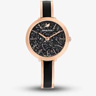 Swarovski Black Crystalline Delight Rose Gold Bracelet Watch 5580530