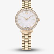 Swarovski Ladies Matrix Golden Silver Dial Bracelet Watch 5715026