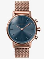 Kronaby Carat Bluetooth Rose Tone Mesh Bracelet Smartwatch A1000-0668