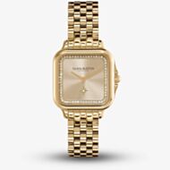 Olivia Burton Grosvenor Champagne Sunray Dial Watch 24000084