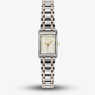 Olivia Burton Ladies Mini Grove Ivory Dial Two-Tone Stainless Steel Bracelet Watch 24000435