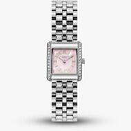 Olivia Burton Ladies Berkley Pink Dial Square Bracelet Watch 24000381