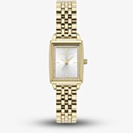 Olivia Burton Ladies Classic White Dial Gold Plated Stainless Steel Bracelet Watch 24000013