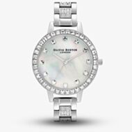 Olivia Burton Treasure Demi Mother of Pearl & Crystal Bracelet Watch OB16MOP25