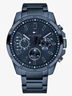 Tommy Hilfiger Decker Navy Blue Stainless Steel Chronograph Dial Bracelet Watch 1791560