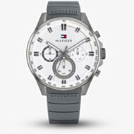 Tommy Hilfiger Mens Max Grey & White Chronograph Watch 1791972