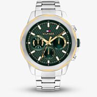 Tommy Hilfiger Mens Lars Two Tone Stainless Steel Watch 1710651