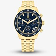 Tommy Hilfiger Mens TH85 Gold Tone Chronograph Watch 1792158