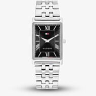 Tommy Hilfiger Mens Ben Rectangle Black Dial Bracelet Watch 1710773