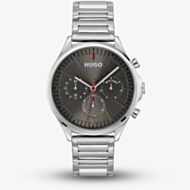 HUGO Mens #Smash Black Dial Bracelet Watch 1530411
