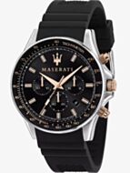 Maserati Mens Sfida Chronograph Black Rubber Strap Watch R8871640002