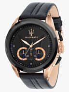 Maserati Mens Traguardo Leather Strap Watch R8871612025