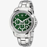 Maserati Mens Successo Green Dial Watch R8873621017
