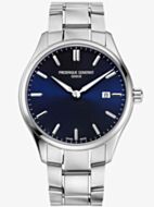 Frederique Constant Mens Classic Blue Dial & Silver Strap Watch FC-220NS5B6B