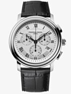 Frederique Constant Mens Classic White Dial Chronograph Watch FC-292MC4P6