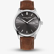 Frederique Constant Mens Classic Quartz Grey Dial Watch FC-220DGS5B6