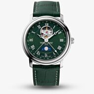 Frederique Constant Mens Classic Heart Beat Moonphase Green Dial Watch FC-335MCGRW4P26