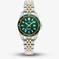 Jacques du Manoir Ladies Inspiration Active Two Tone Green Dial Watch JWL05004