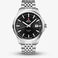 Swiss Military Mens Classic Black Dial Bracelet Watch SM34104.01